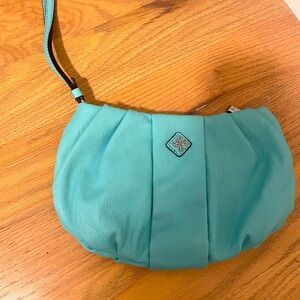 Simply Vera Vera wang teal clutch purse